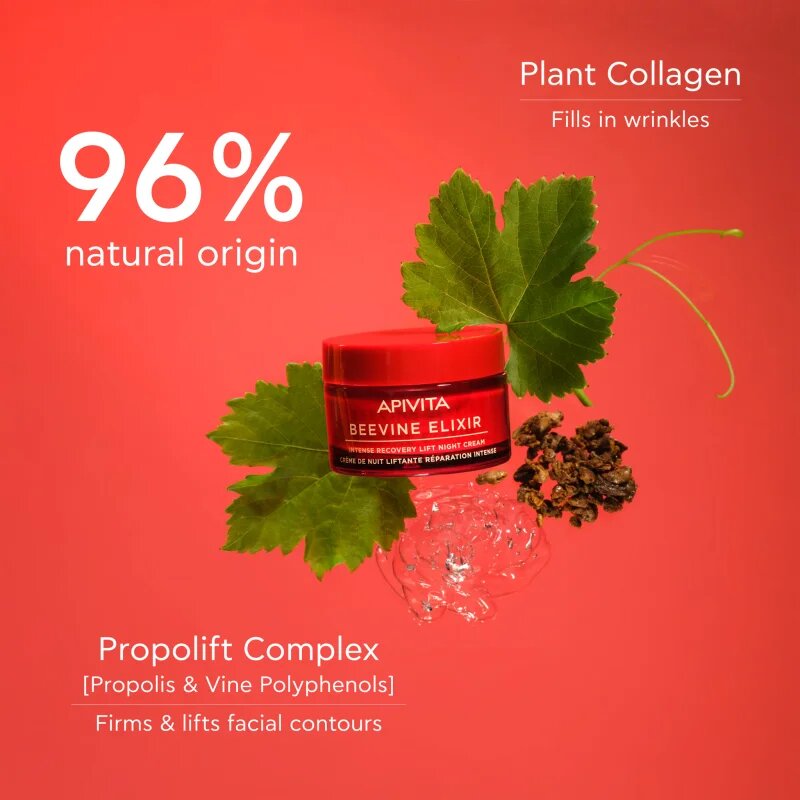Apivita Beevine Elixir Night Cream učvrstitvena nočna krema z revitalizacijskim učinkom 50 ml