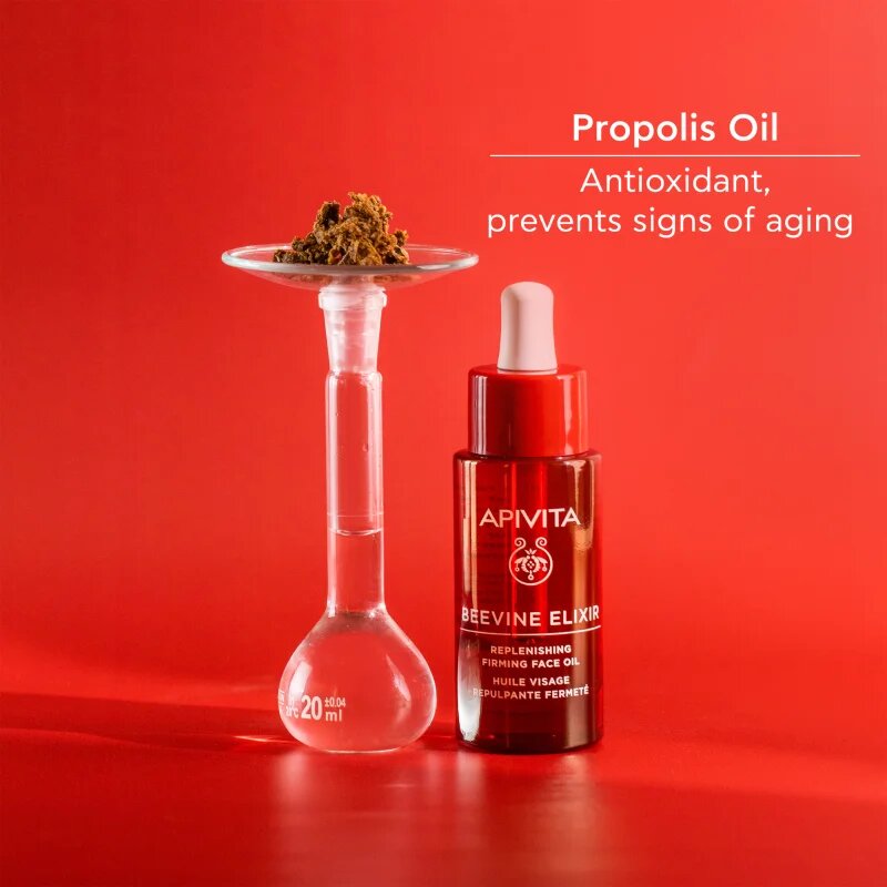 Apivita Beevine Elixir Replenishing Face Oil hranilno olje za obraz z revitalizacijskim učinkom 30 ml