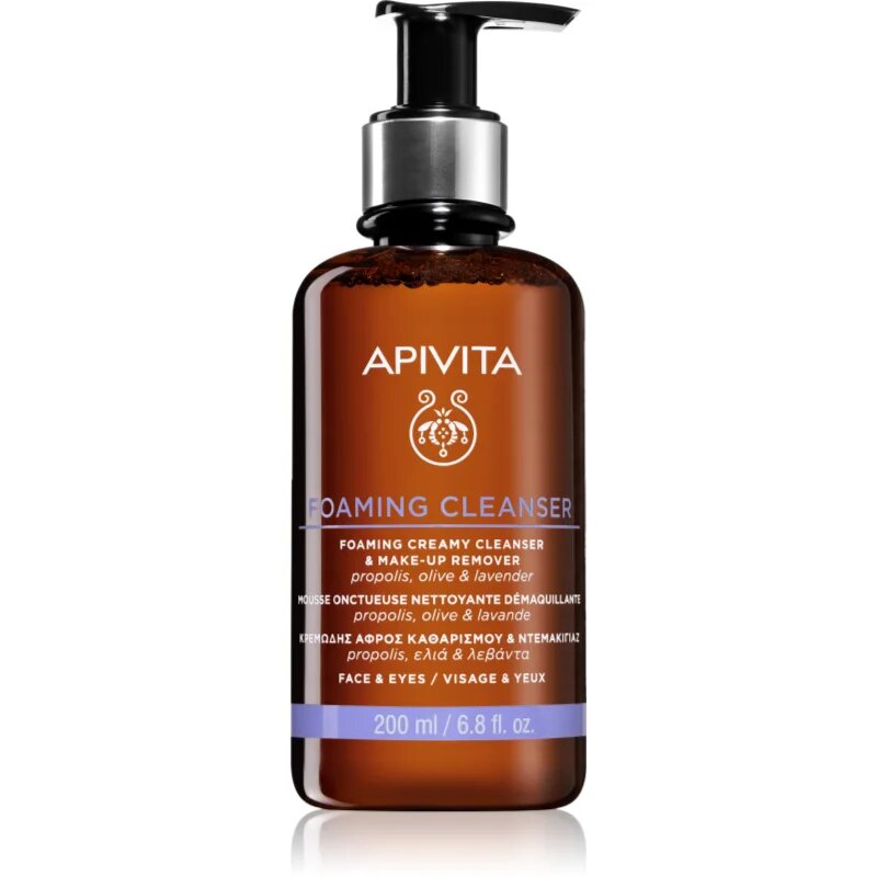 Apivita Cleansing Foaming Cleanser nežna čistilna pena 200 ml