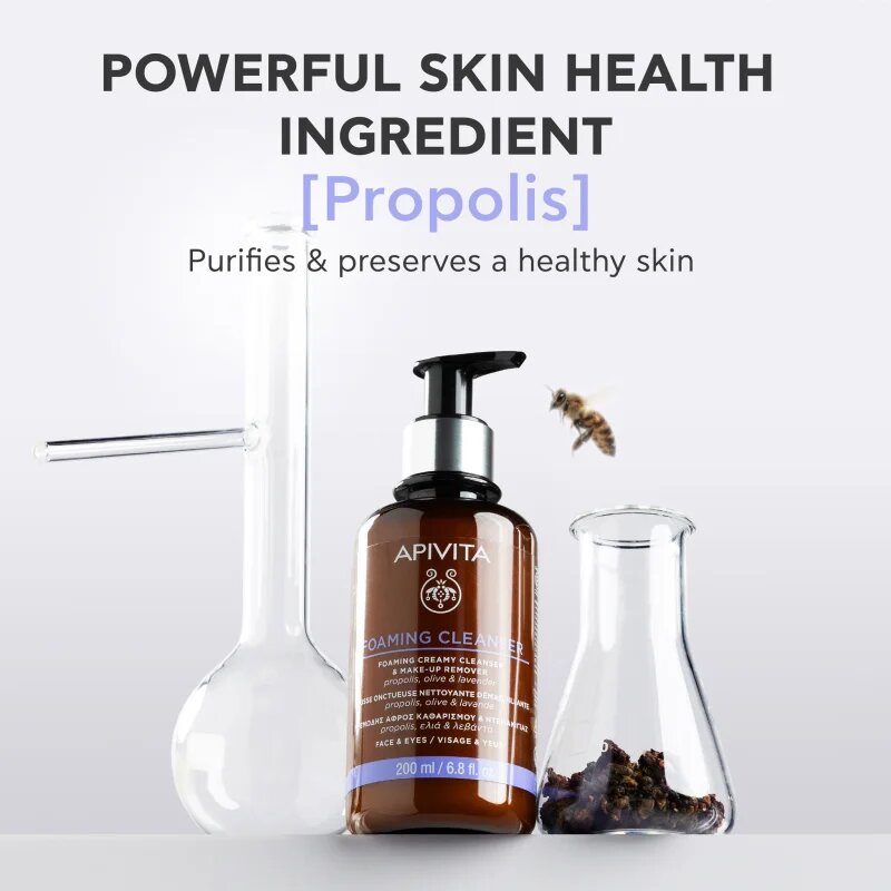 Apivita Cleansing Foaming Cleanser nežna čistilna pena 200 ml