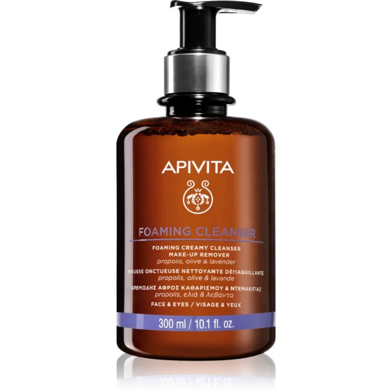 Apivita Cleansing Foaming Cleanser nežna čistilna pena 300 ml