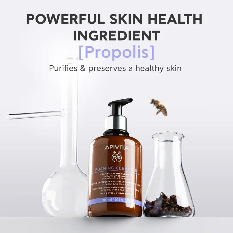Apivita Cleansing Foaming Cleanser nežna čistilna pena 300 ml