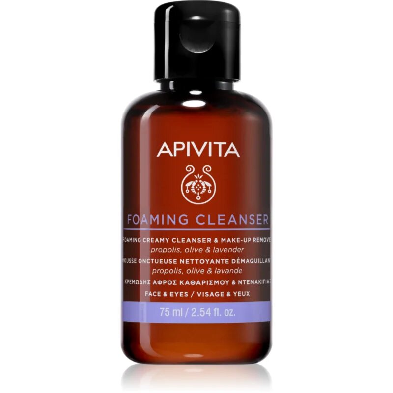 Apivita Cleansing Foaming Cleanser nežna čistilna pena 75 ml