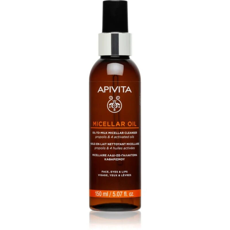 Apivita Cleansing Micellar Oil čistilno olje za odstranjevanje ličil 150 ml