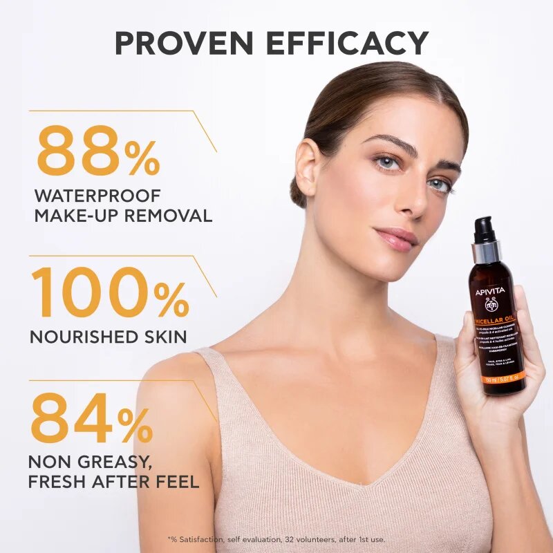 Apivita Cleansing Micellar Oil čistilno olje za odstranjevanje ličil 150 ml