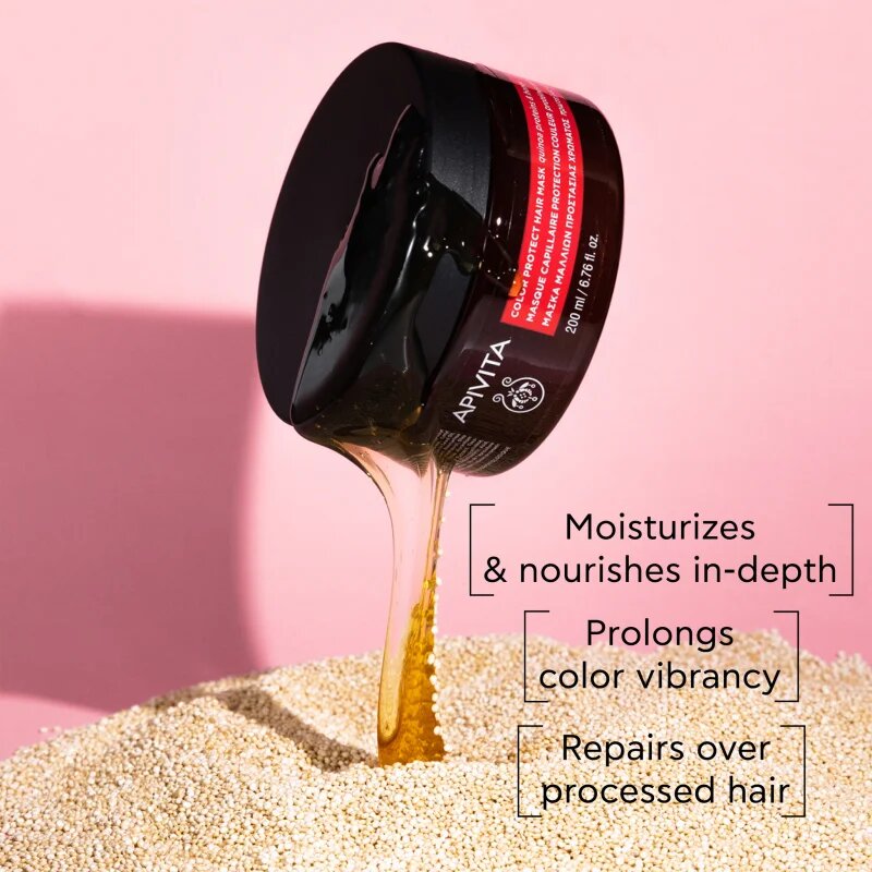 Apivita Color Seal Color Protect Hair Mask maska za lase za zaščito barve 200 ml