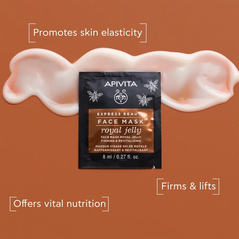 Apivita Express Beauty Anti-aging Face Mask Royal Jelly revitalizacijska maska za obraz z učvrstitvenim učinkom 2x8 ml