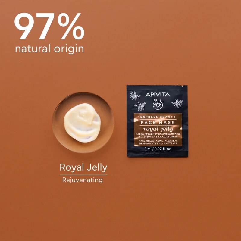 Apivita Express Beauty Anti-aging Face Mask Royal Jelly revitalizacijska maska za obraz z učvrstitvenim učinkom 2x8 ml