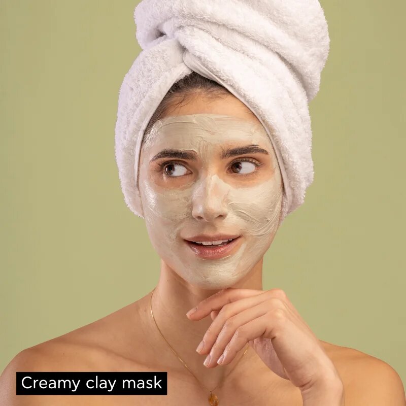 Apivita Express Beauty Cleansing Face Mask Green Clay čistilna in gladilna maska za obraz z zeleno ilovico 2x8 ml