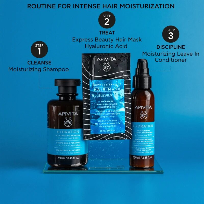 Apivita Express Beauty Hair mask Moisturizing vlažilna maska za lase 20 ml