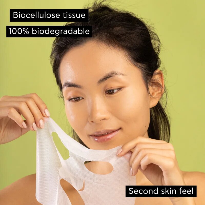 Apivita Express Beauty Moisturizing Tissue Face Mask Avocado vlažilna tekstilna maska za pomiritev kože 10 ml