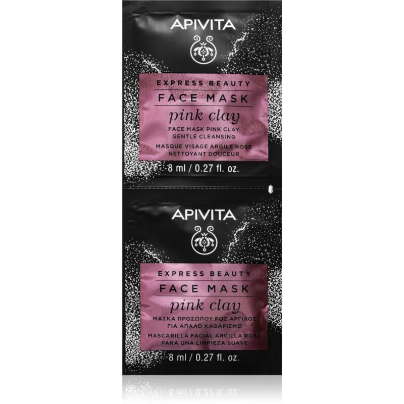 Apivita Express Beauty Pink Clay čistilna maska 8 ml