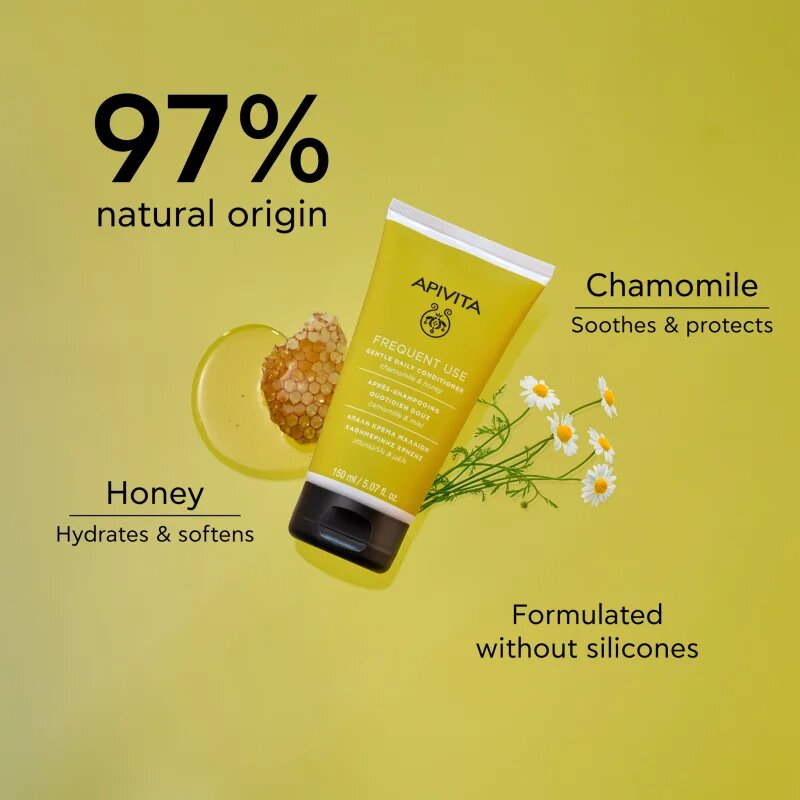 Apivita Frequent Use Gentle Daily Conditioner balzam za vsakodnevno uporabo s kamilico 150 ml