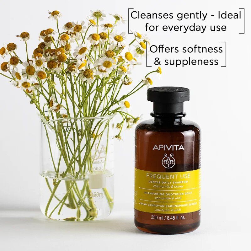 Apivita Frequent Use Gentle Daily Shampoo šampon za vsakodnevno umivanje las s kamilico 250 ml