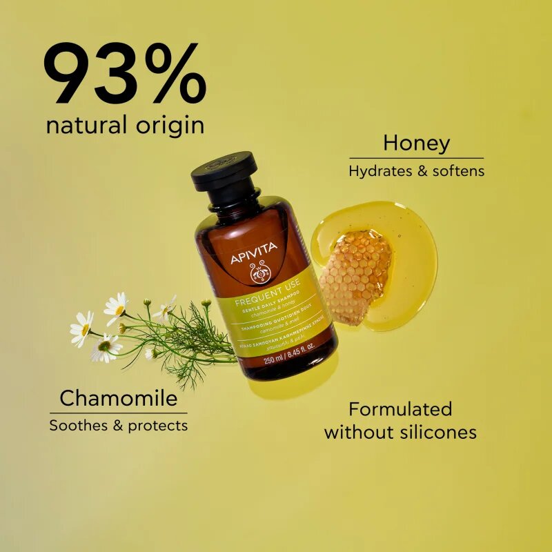 Apivita Frequent Use Gentle Daily Shampoo šampon za vsakodnevno umivanje las s kamilico 250 ml