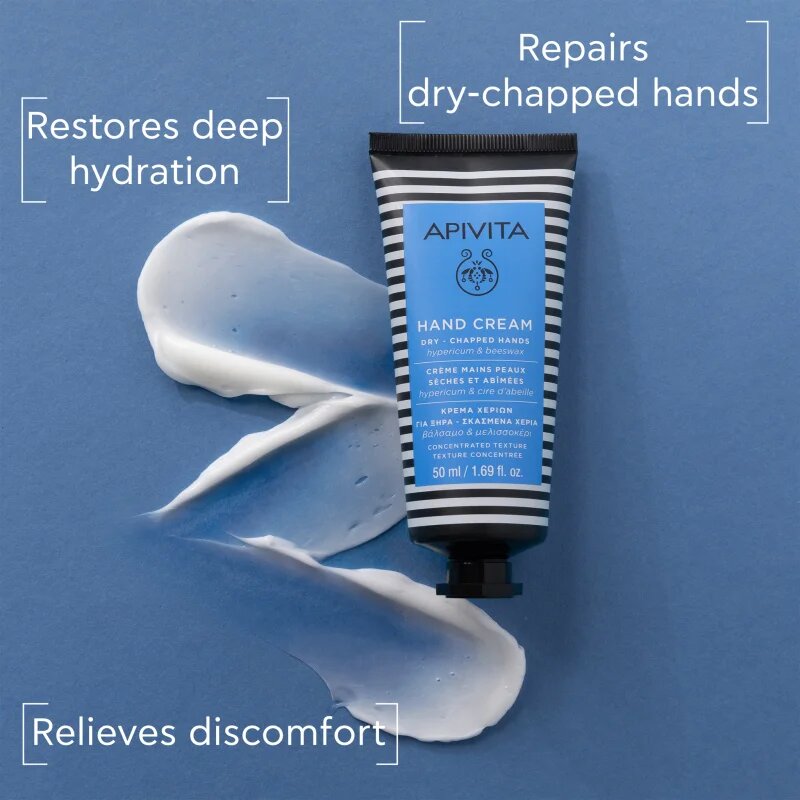 Apivita Hand Care Hand cream for Dry-Chapped Hands intenzivna krema za roke z vlažilnim učinkom 50 ml