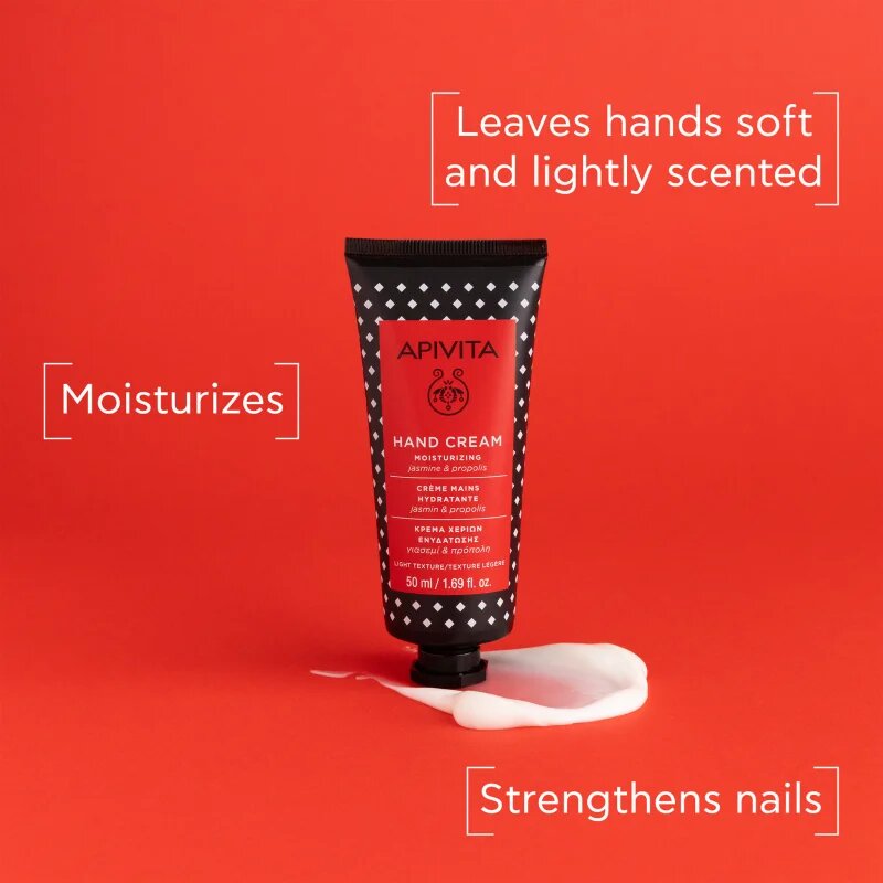 Apivita Hand Care Hand Cream Propolis Light texture vlažilna krema za roke 50 ml