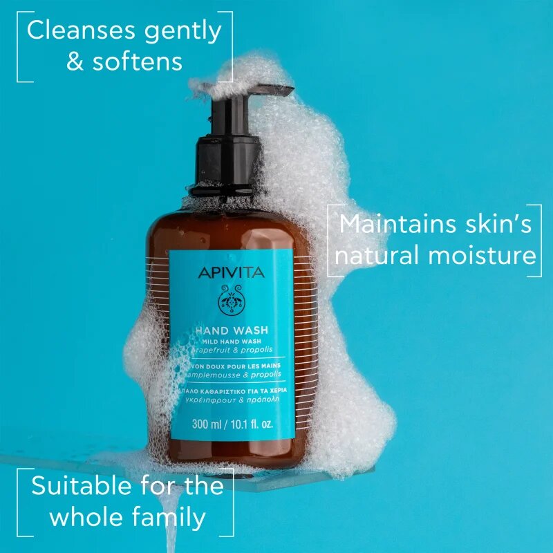 Apivita Hand Care Mild Hand Wash nežno tekoče milo za roke 300 ml