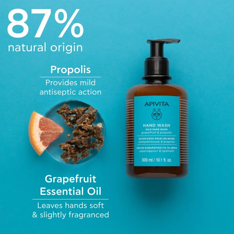 Apivita Hand Care Mild Hand Wash nežno tekoče milo za roke 300 ml