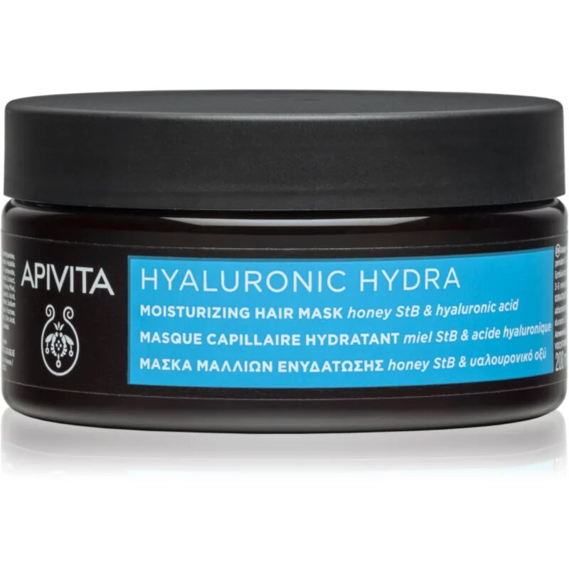 Apivita Hyaluronic Hydra Moisturizing Hair Mask intenzivna vlažilna maska za lase 200 ml
