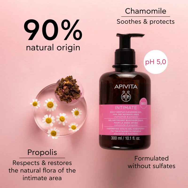 Apivita Intimate Daily Cleansing Gel sveži gel za intimno higieno 300 ml
