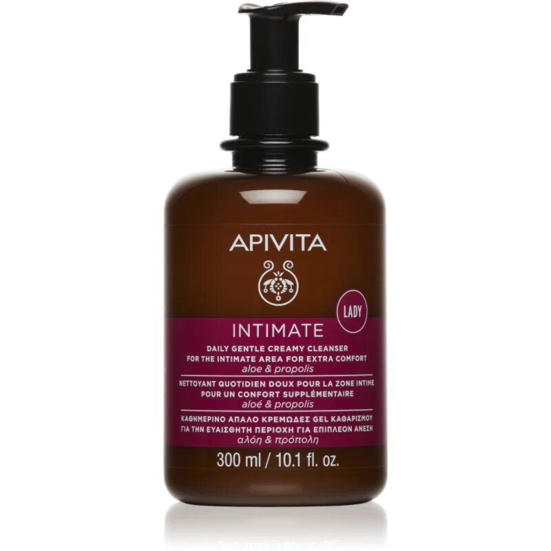 Apivita Intimate Lady Creamy Cleanser nežni gel za intimno higieno za vsakodnevno uporabo 300 ml