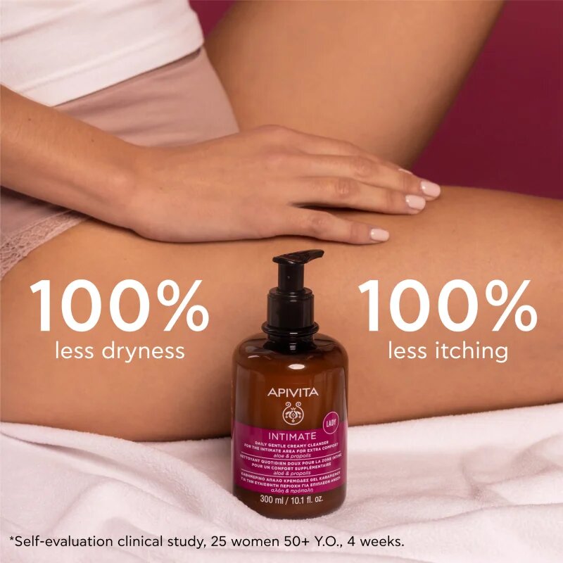 Apivita Intimate Lady Creamy Cleanser nežni gel za intimno higieno za vsakodnevno uporabo 300 ml