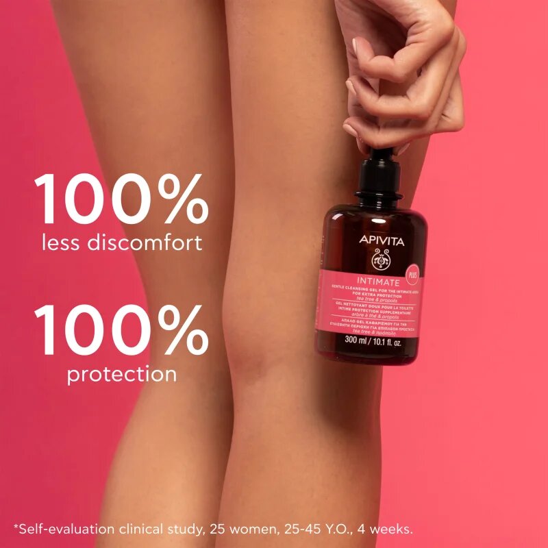 Apivita Intimate Plus Cleansing Gel nežni penasti gel za umivanje za intimno higieno 300 ml