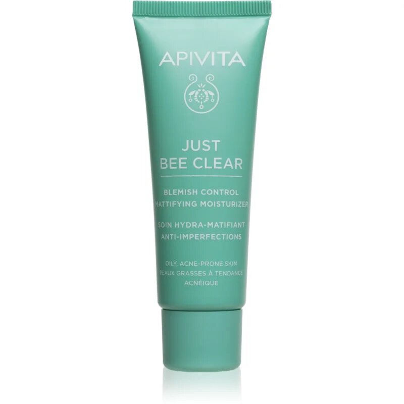 Apivita Just Bee Clear Blemish Control Moisturizer vlažilna krema za obraz z niacinamidom 40 ml