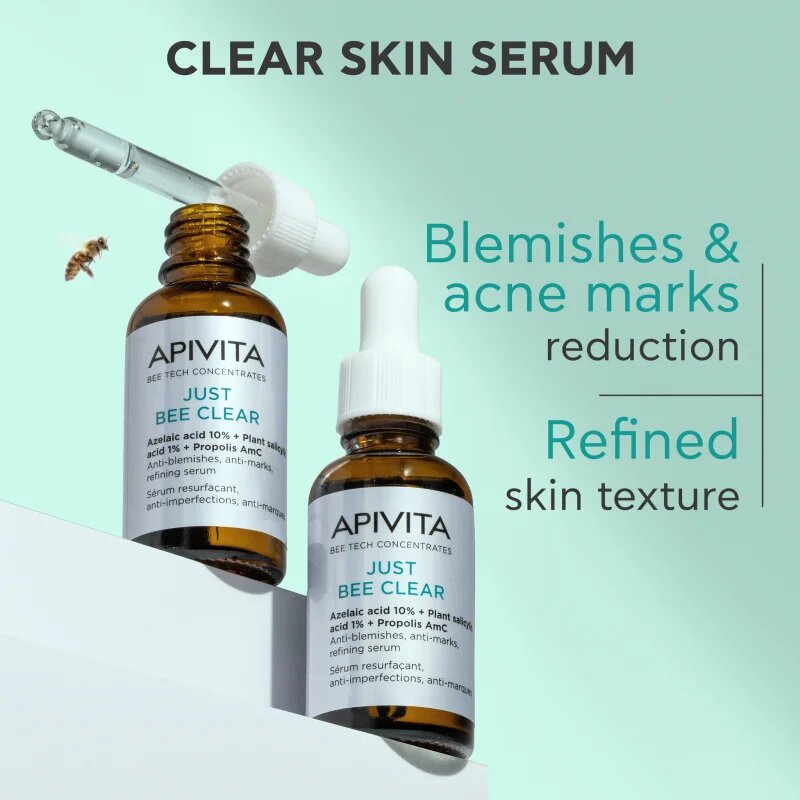 Apivita Just Bee Clear Serum serum za mastno in problematično kožo 30 ml
