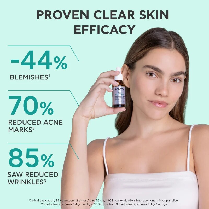 Apivita Just Bee Clear Serum serum za mastno in problematično kožo 30 ml
