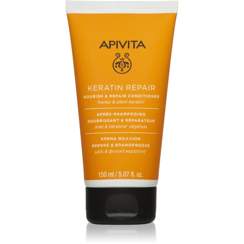 Apivita Keratin Repair Nourish Repair Conditioner keratinski obnovitveni balzam za suhe in poškodovane lase 150 ml