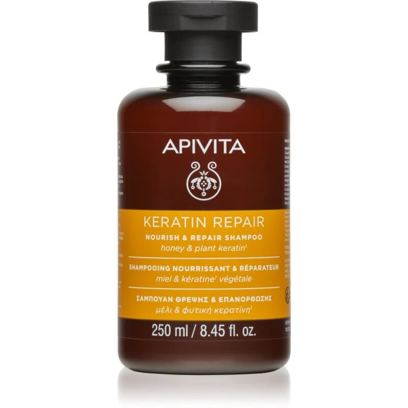 Apivita Keratin Repair Nourish Repair Shampoo čistilni šampon 250 ml