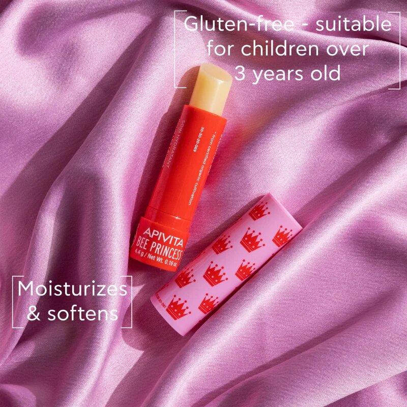 Apivita Lip Care Bee Princess vlažilni balzam za ustnice za otroke 4.4 g