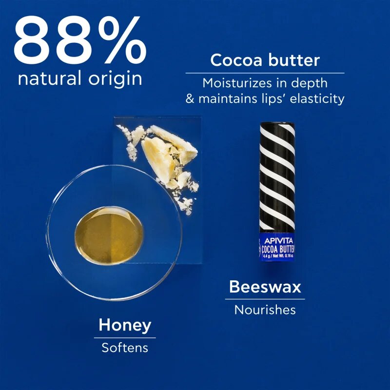 Apivita Lip Care Cocoa Butter SPF20 zaščitni balzam za ustnice SPF 20 4.4 g