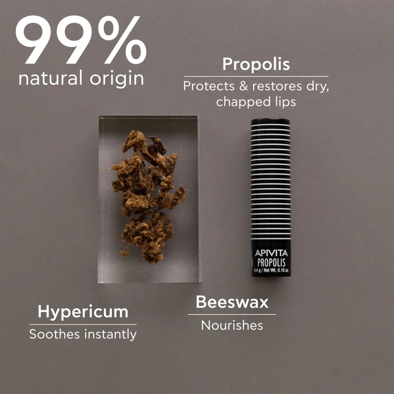 Apivita Lip Care Propolis balzam za suhe in razpokane ustnice 4.4 g