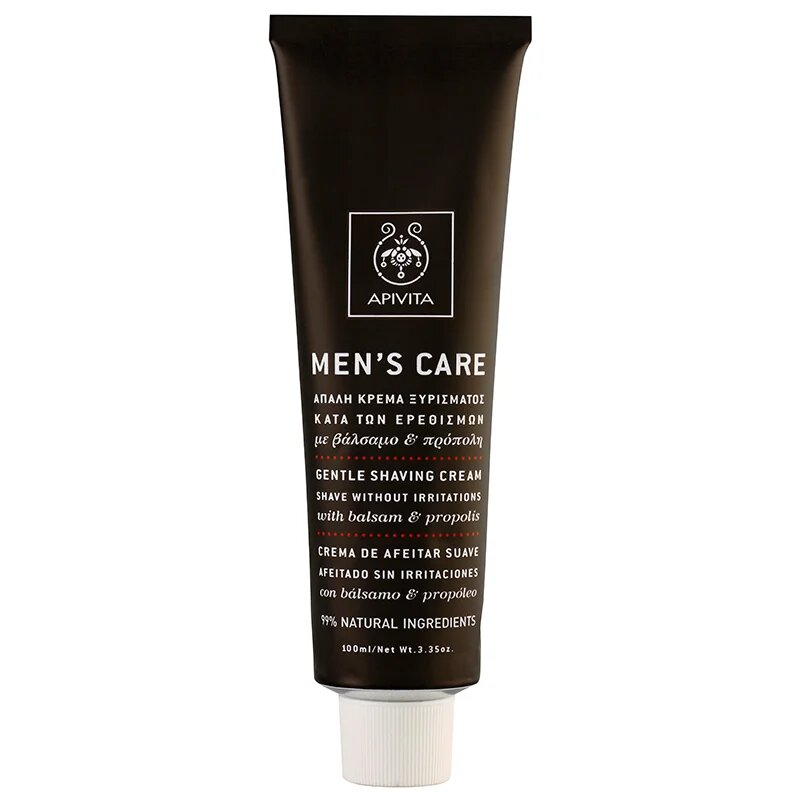 Apivita Men's Care Shaving Cream nežna krema za britje 100 ml