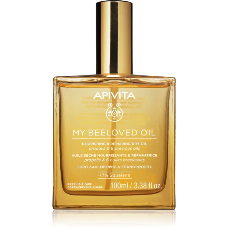 Apivita My Beeloved Oil hranilno suho olje za obraz telo in lase 100 ml