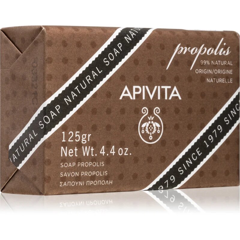 Apivita Natural Soap Propolis čistilno trdo milo 125 g