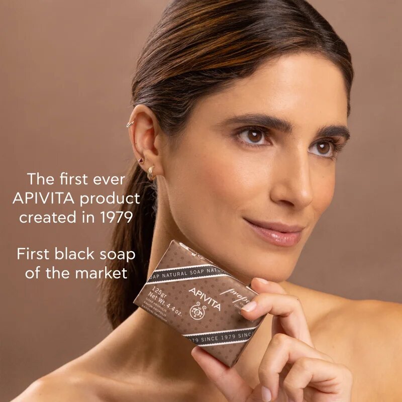 Apivita Natural Soap Propolis čistilno trdo milo 125 g