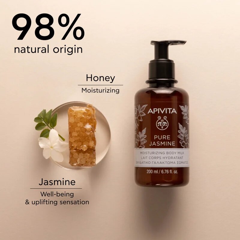 Apivita Pure Jasmine Body Milk vlažilni losjon za telo 200 ml