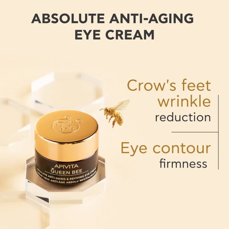 Apivita Queen Bee Eye Cream intenzivna krema za okoli oči proti gubam 15 ml