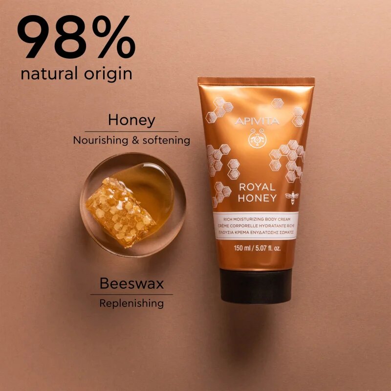 Apivita Royal Honey Rich Body Cream vlažilna krema za telo 150 ml