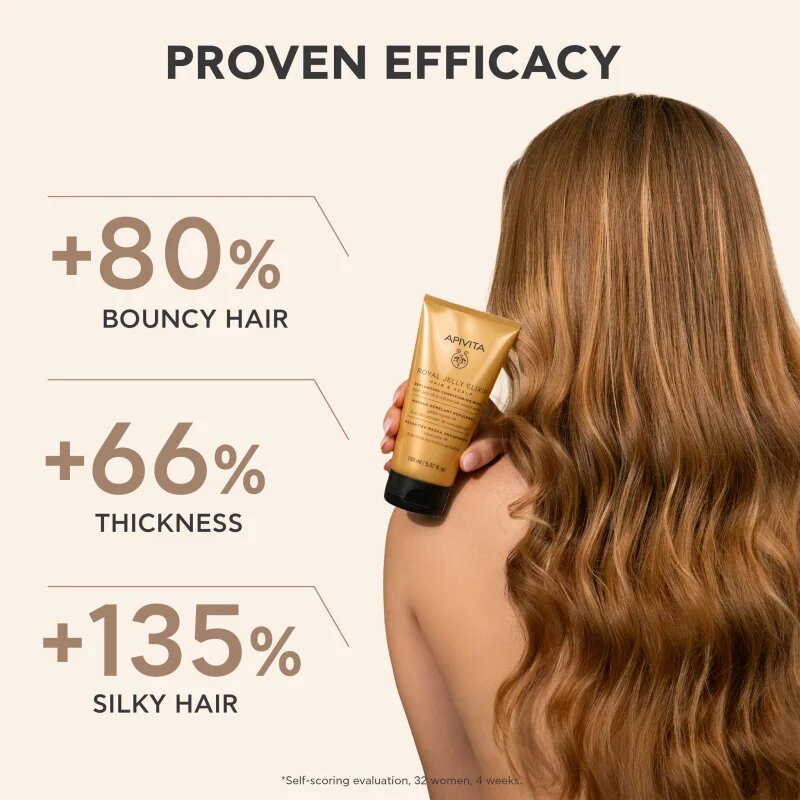 Apivita Royal Jelly Elixir Replumping Conditioning Mask balzam in maska 2 v 1 150 ml
