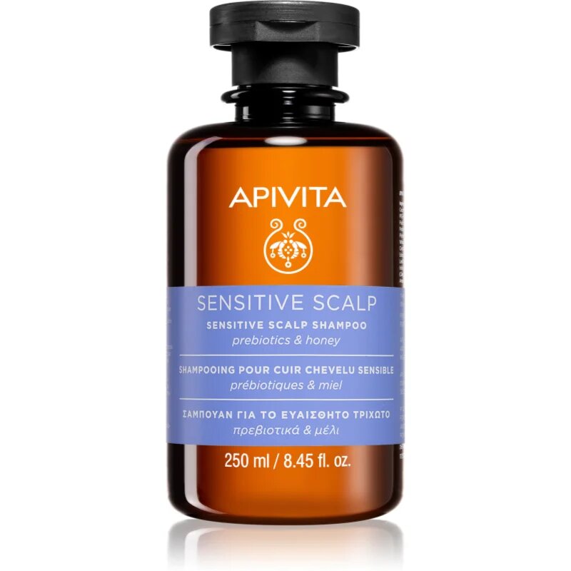 Apivita Sensitive Scalp Shampoo šampon za občutljivo in razdraženo lasišče brez sulfatov 250 ml
