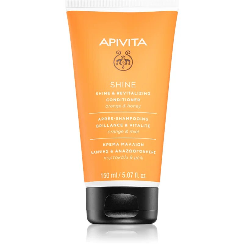Apivita Shine Revitalizing Conditioner revitalizacijski balzam za razjasnitev medlih las 150 ml