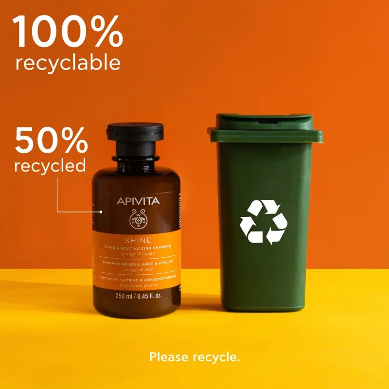 Apivita Shine Revitalizing Shampoo revitalizacijski šampon za krepitev in sijaj las 250 ml