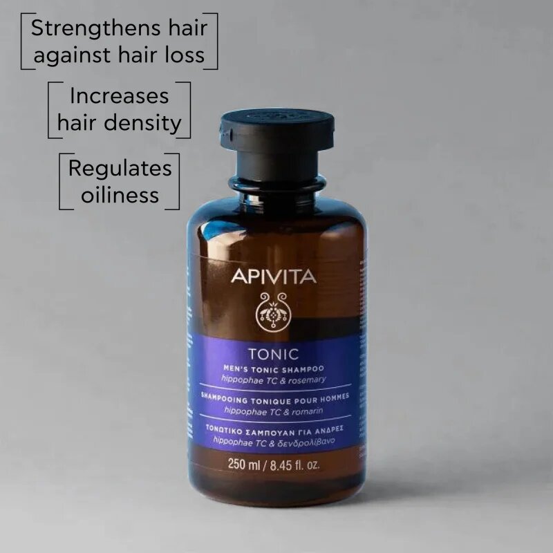 Apivita Tonic Men's Tonic Shampoo šampon proti izpadanju las 250 ml