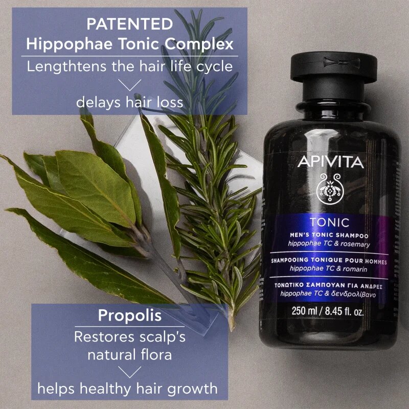Apivita Tonic Men's Tonic Shampoo šampon proti izpadanju las 250 ml