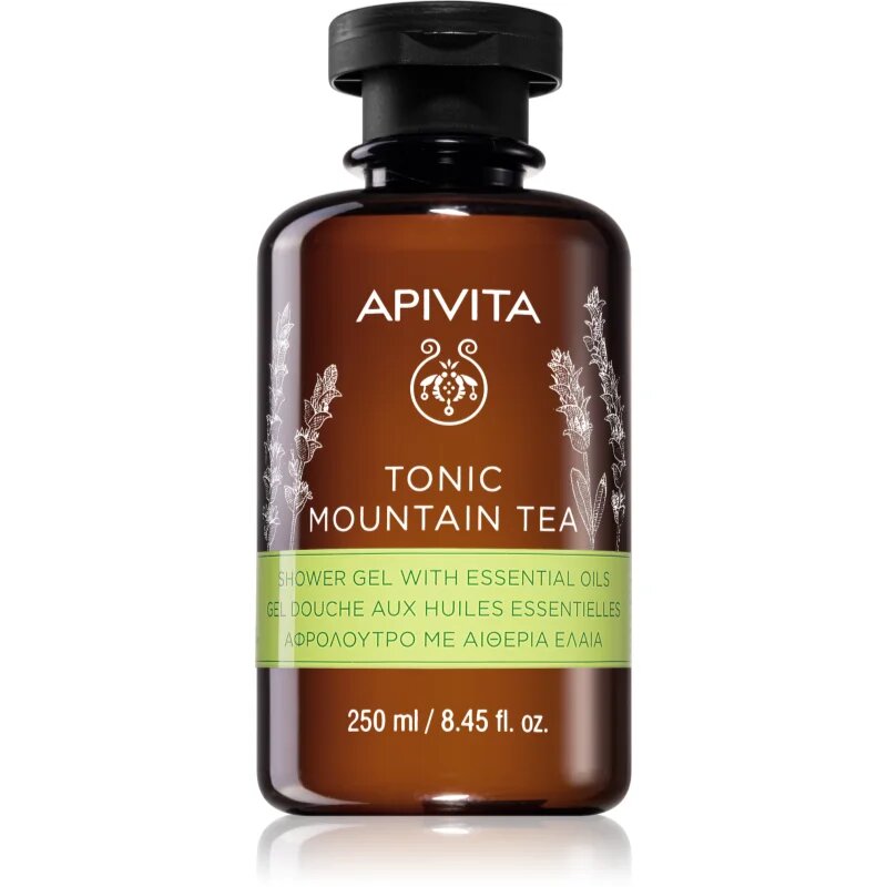 Apivita Tonic Mountain Tea Tonifying Shower Gel gel za prhanje za toniranje kože 250 ml